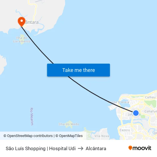 São Luís Shopping | Hospital Udi to Alcântara map