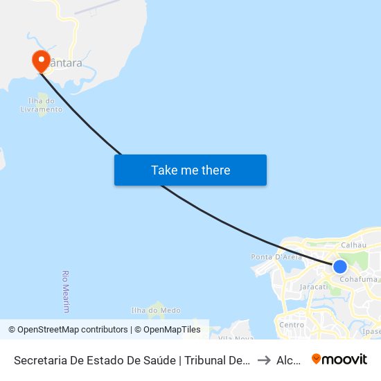 Secretaria De Estado De Saúde | Tribunal De Contas Do Estado Do Maranhão to Alcântara map