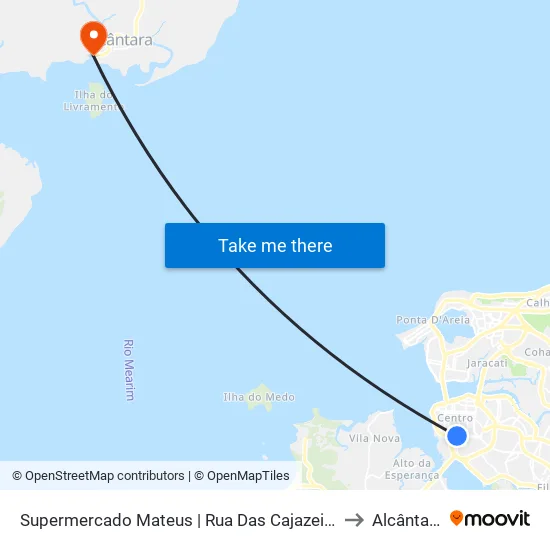 Supermercado Mateus | Rua Das Cajazeiras to Alcântara map