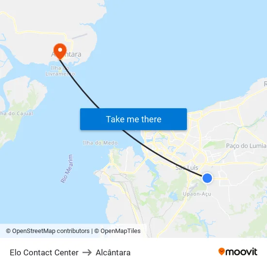 Elo Contact Center to Alcântara map
