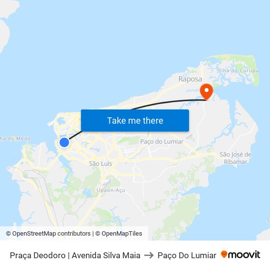 Praça Deodoro | Avenida Silva Maia to Paço Do Lumiar map