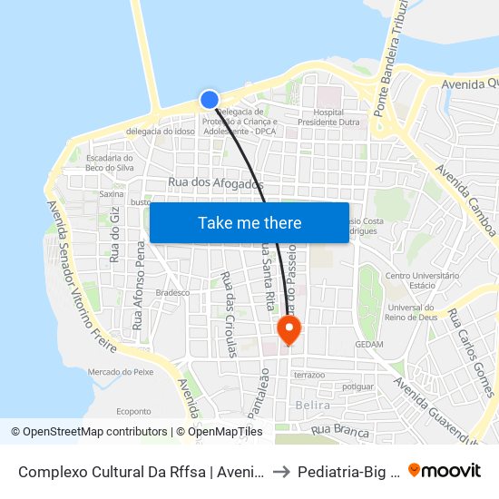 Complexo Cultural Da Rffsa | Avenida Beira Mar to Pediatria-Big help 1 map