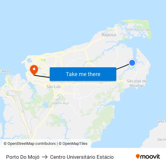 Porto Do Mojó to Centro Universitário Estácio map