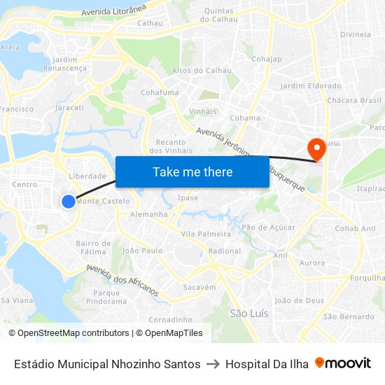 Estádio Municipal Nhozinho Santos to Hospital Da Ilha map