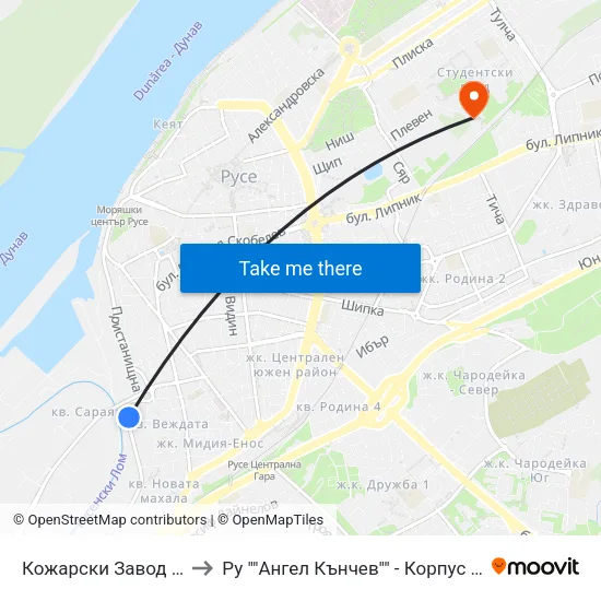 Кожарски Завод - Изток / Leather Factory - East to Ру ""Ангел Кънчев"" - Корпус 19: Екология И Опазване На Околната Среда 1 map