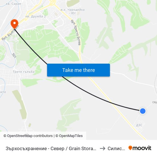 Зърхосъхранение - Север / Grain Storage - North to Силистра map