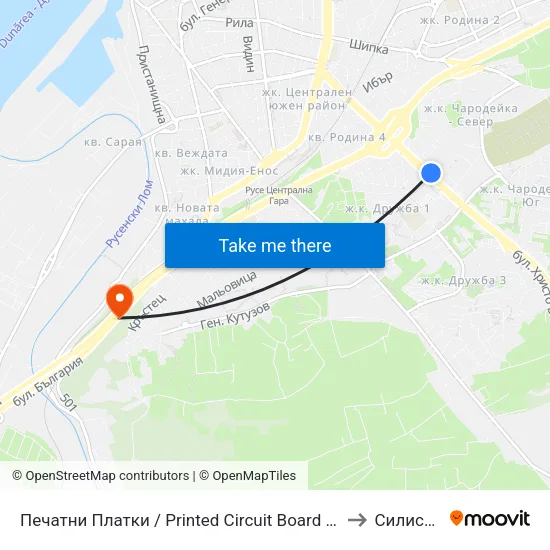Печатни Платки / Printed Circuit Board Factory to Силистра map