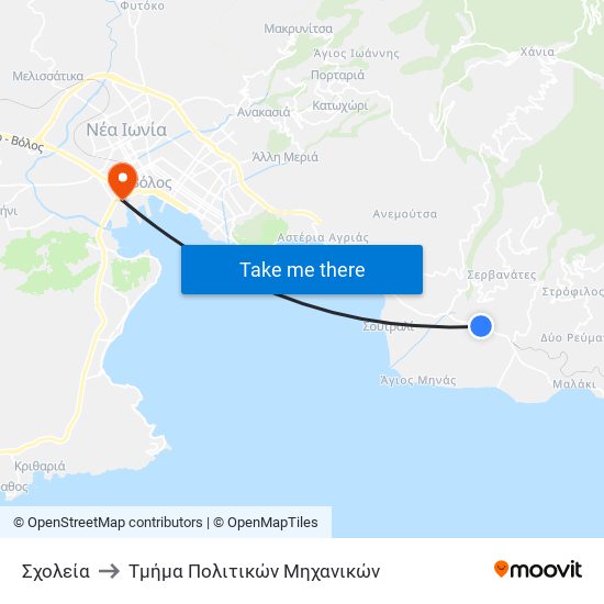 Σχολεία to Τμήμα Πολιτικών Μηχανικών map