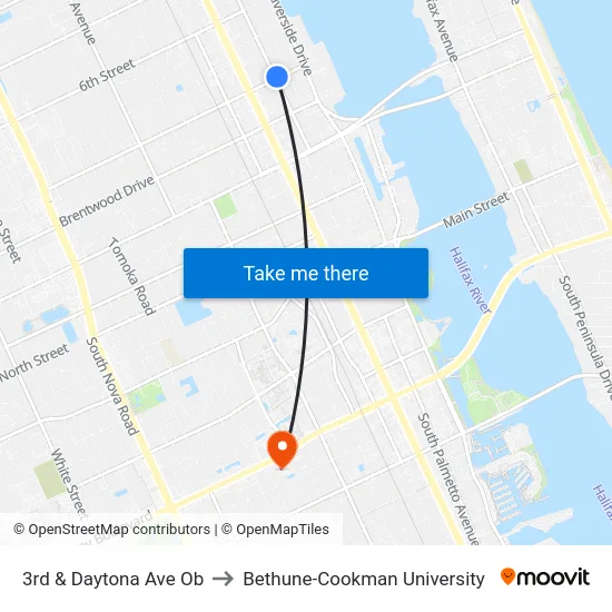 3rd & Daytona Ave  Ob to Bethune-Cookman University map