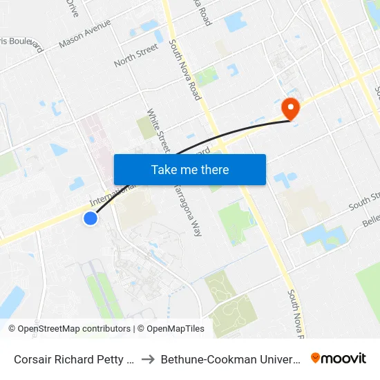 Corsair   Richard Petty Ob to Bethune-Cookman University map