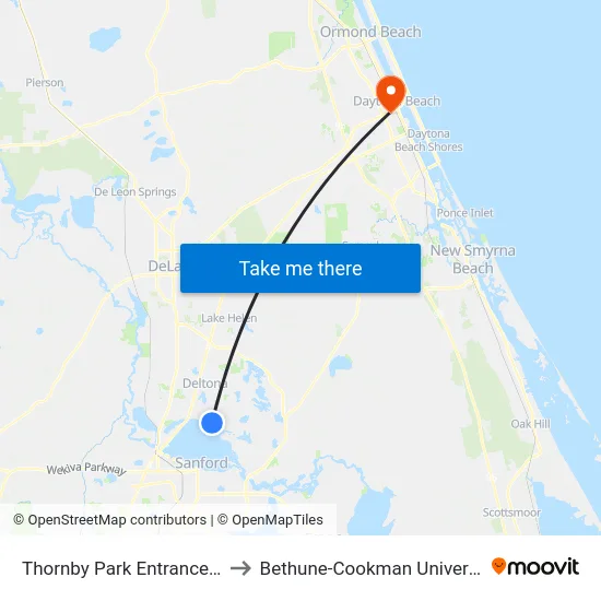 Thornby Park Entrance Eb to Bethune-Cookman University map