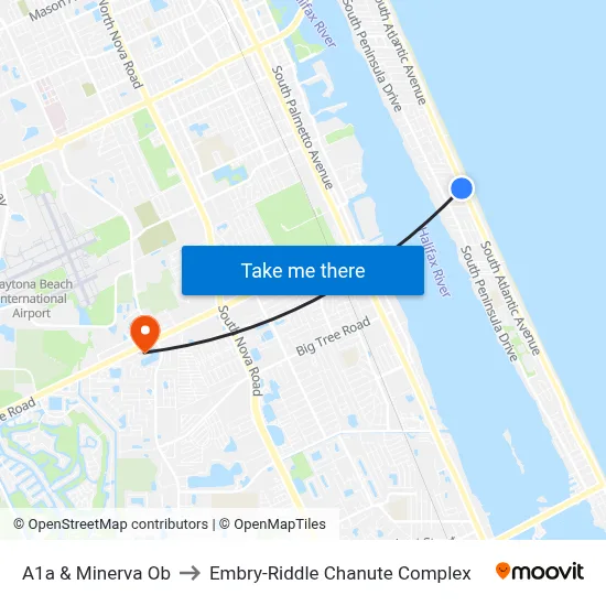 A1a & Minerva Ob to Embry-Riddle Chanute Complex map
