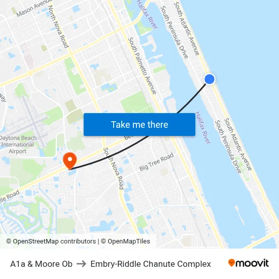 A1a & Moore Ob to Embry-Riddle Chanute Complex map