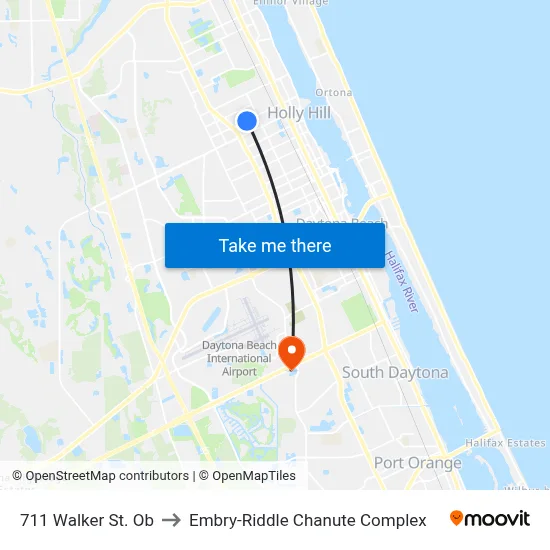 711 Walker St. Ob to Embry-Riddle Chanute Complex map