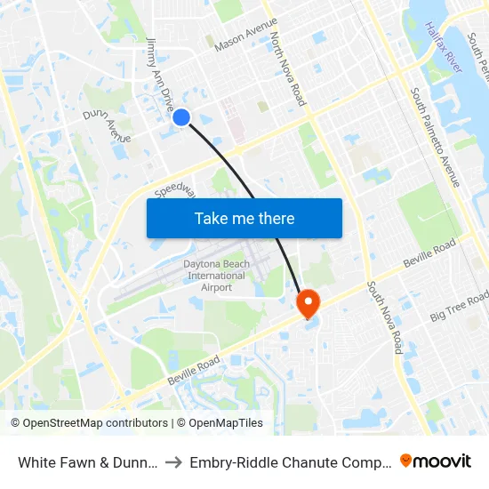 White Fawn & Dunn Ib to Embry-Riddle Chanute Complex map