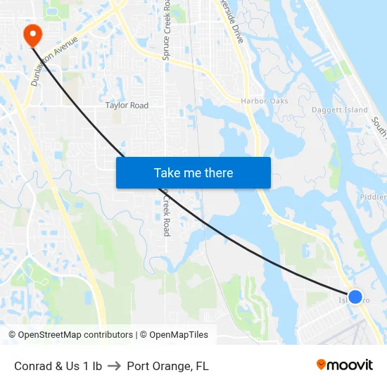 Conrad & Us 1 Ib to Port Orange, FL map