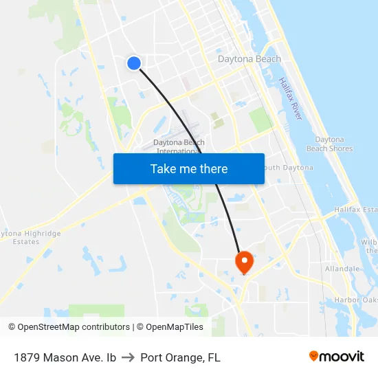 1879 Mason Ave. Ib to Port Orange, FL map