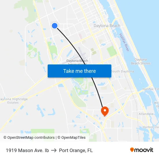 1919 Mason Ave. Ib to Port Orange, FL map