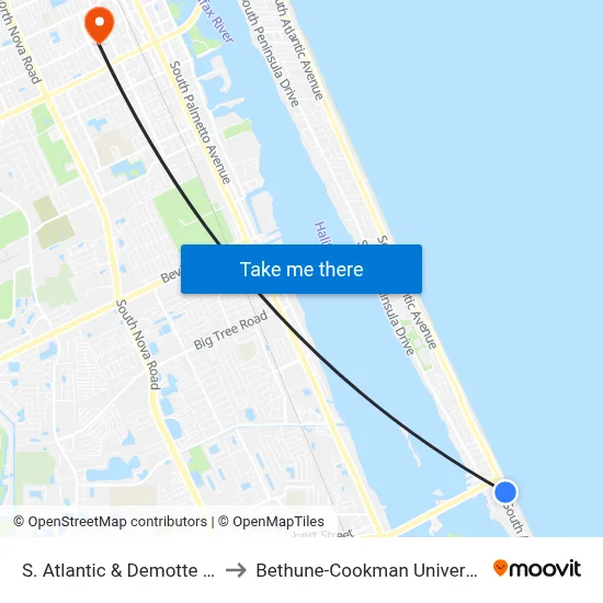 S. Atlantic & Demotte Ob to Bethune-Cookman University map