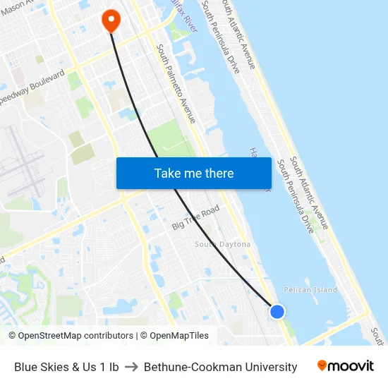 Blue Skies & Us 1 Ib to Bethune-Cookman University map