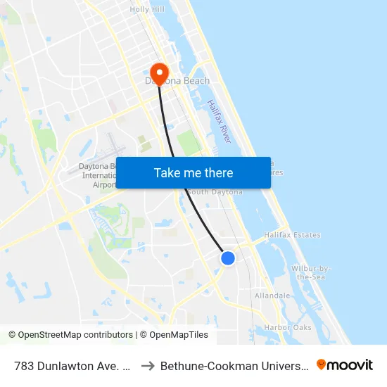 783 Dunlawton Ave.  Ob to Bethune-Cookman University map