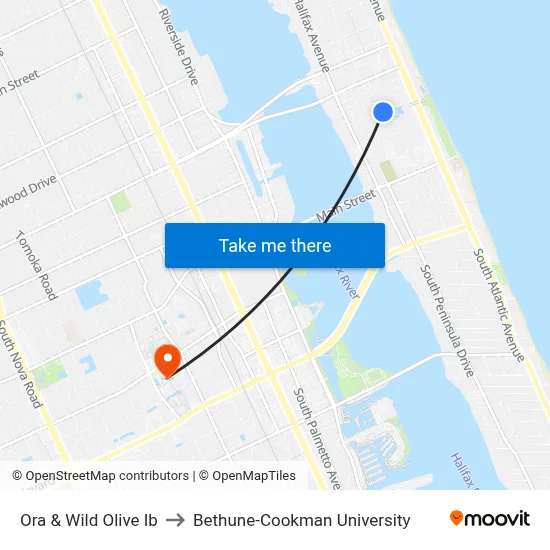 Ora & Wild Olive Ib to Bethune-Cookman University map
