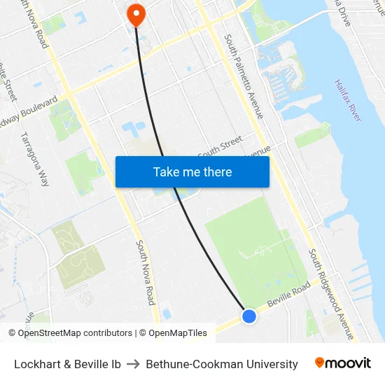 Lockhart & Beville Ib to Bethune-Cookman University map