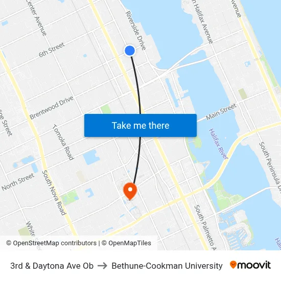 3rd & Daytona Ave  Ob to Bethune-Cookman University map