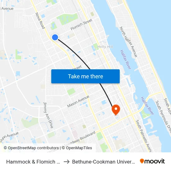 Hammock & Flomich Ob to Bethune-Cookman University map