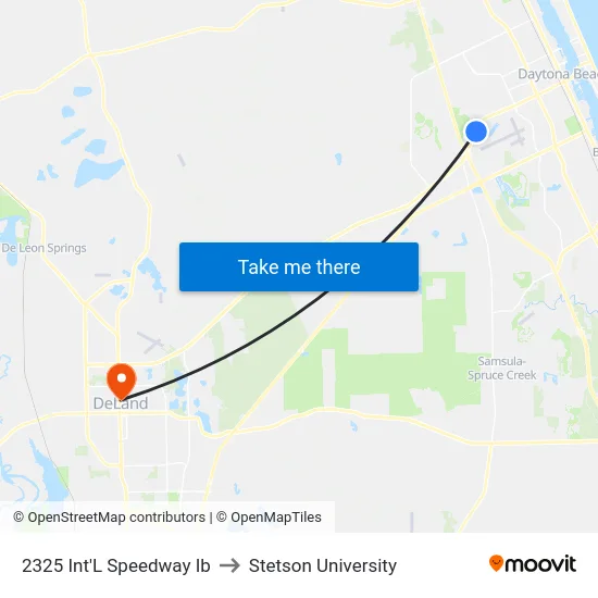 2325 Int'L Speedway Ib to Stetson University map