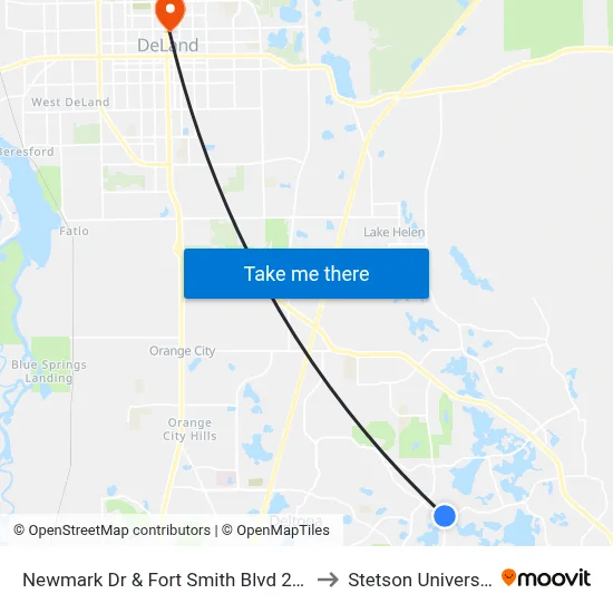 Newmark Dr & Fort Smith Blvd 22 Ib to Stetson University map