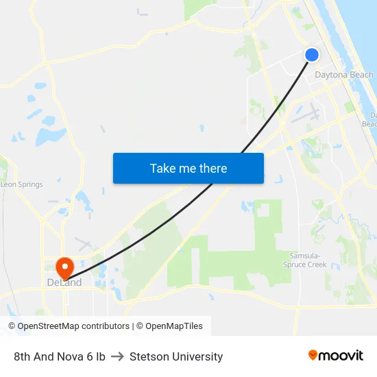 8th And Nova 6 Ib to Stetson University map