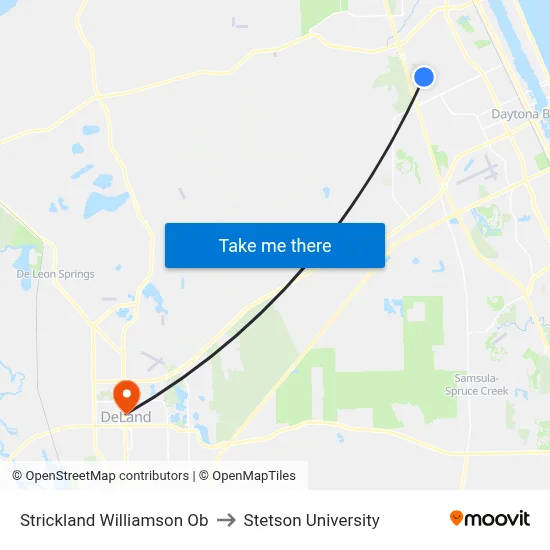 Strickland  Williamson Ob to Stetson University map