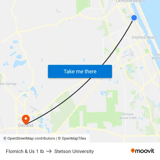 Flomich & Us 1 Ib to Stetson University map
