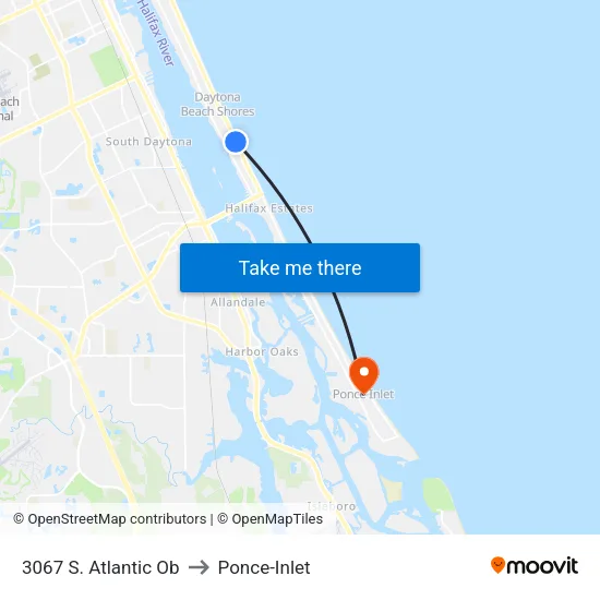 3067 S. Atlantic Ob to Ponce-Inlet map