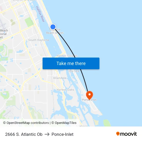 2666 S. Atlantic Ob to Ponce-Inlet map