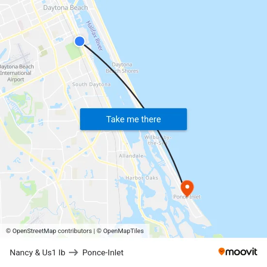 Nancy & Us1 Ib to Ponce-Inlet map