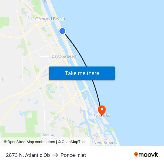 2873 N. Atlantic Ob to Ponce-Inlet map