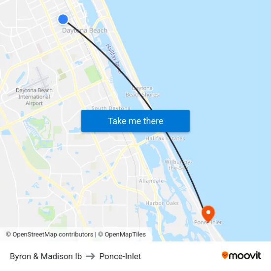Byron & Madison Ib to Ponce-Inlet map