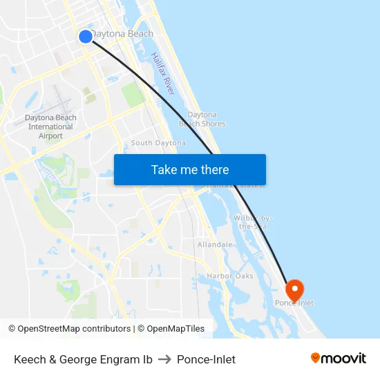 Keech & George Engram Ib to Ponce-Inlet map