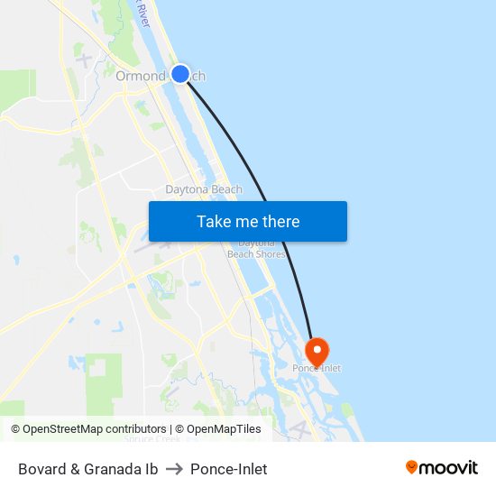 Bovard & Granada  Ib to Ponce-Inlet map