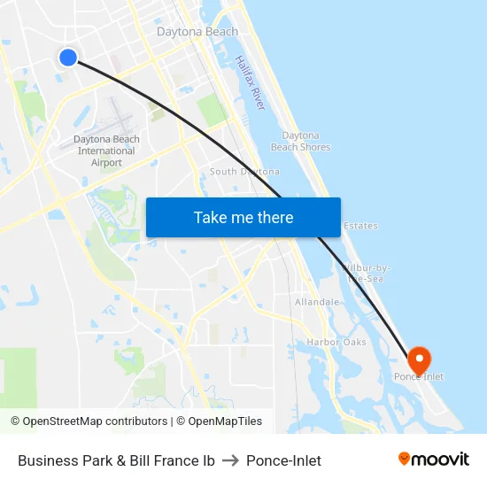 Business Park & Bill France Ib to Ponce-Inlet map