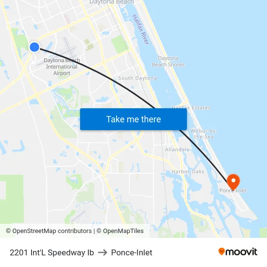 2201 Int'L Speedway Ib to Ponce-Inlet map