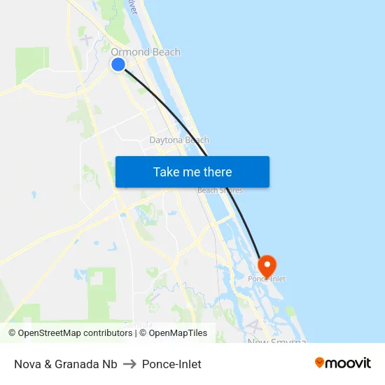 Nova & Granada Nb to Ponce-Inlet map