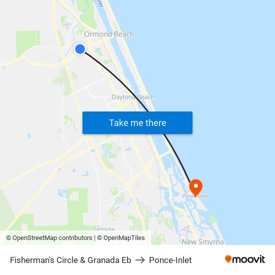 Fisherman's Circle & Granada  Eb to Ponce-Inlet map