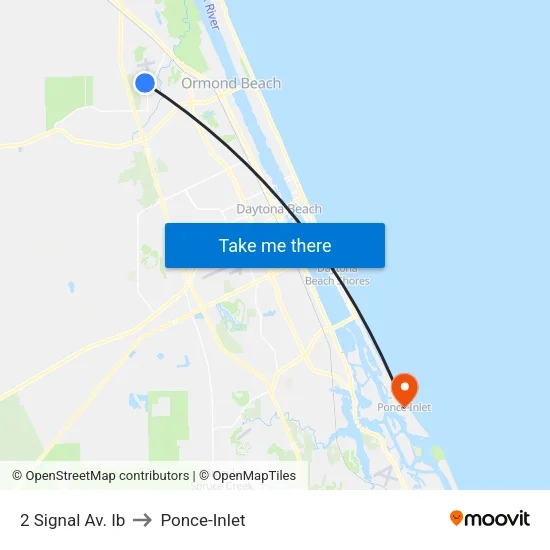 2 Signal Av. Ib to Ponce-Inlet map