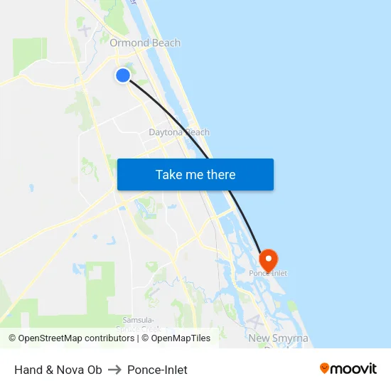 Hand & Nova Ob to Ponce-Inlet map