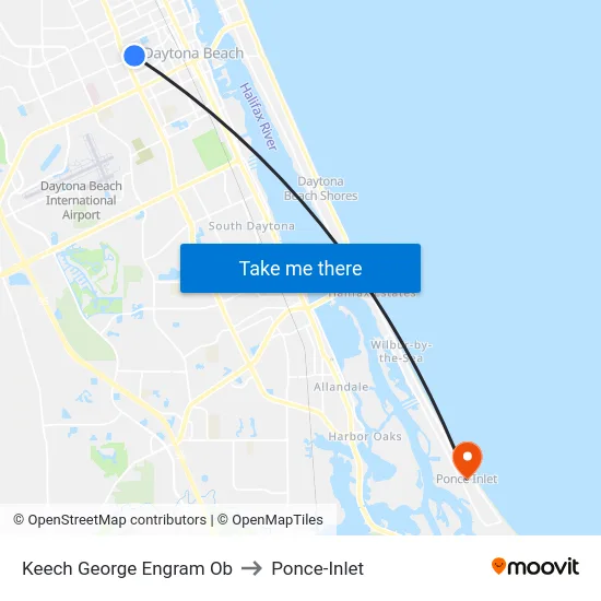 Keech  George Engram Ob to Ponce-Inlet map
