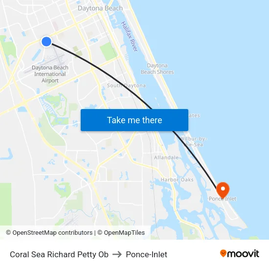 Coral Sea   Richard Petty Ob to Ponce-Inlet map