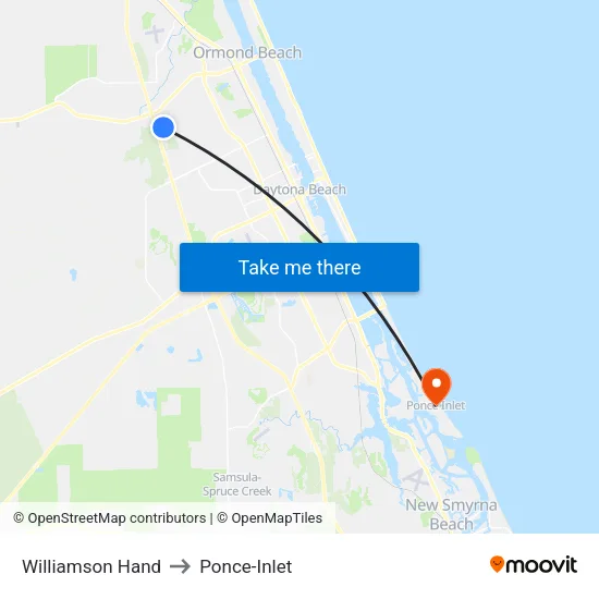 Williamson  Hand to Ponce-Inlet map